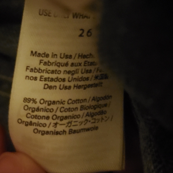NWT Outerknown organic Cassidy high rise slim dillon light wash jeans size 26 - Picture 3 of 3